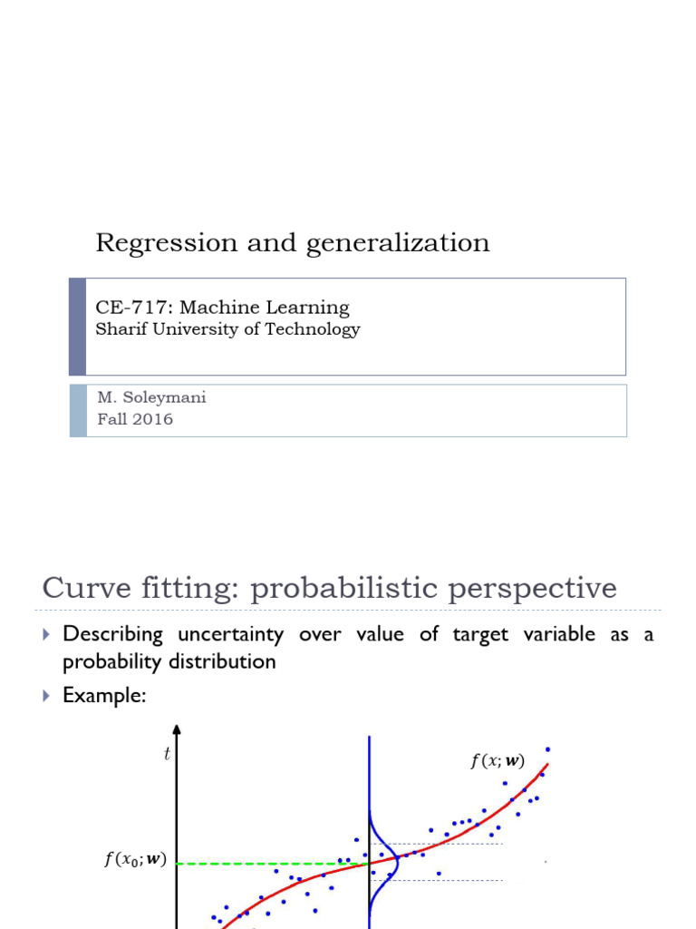 Regression Probabilistic Perspective | PDF | Estimation Theory ...