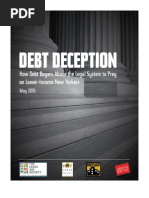 Debt Deception: How Debt Buyers Abuse The Legal System To Prey On Lower-Income New Yorkers (2010)