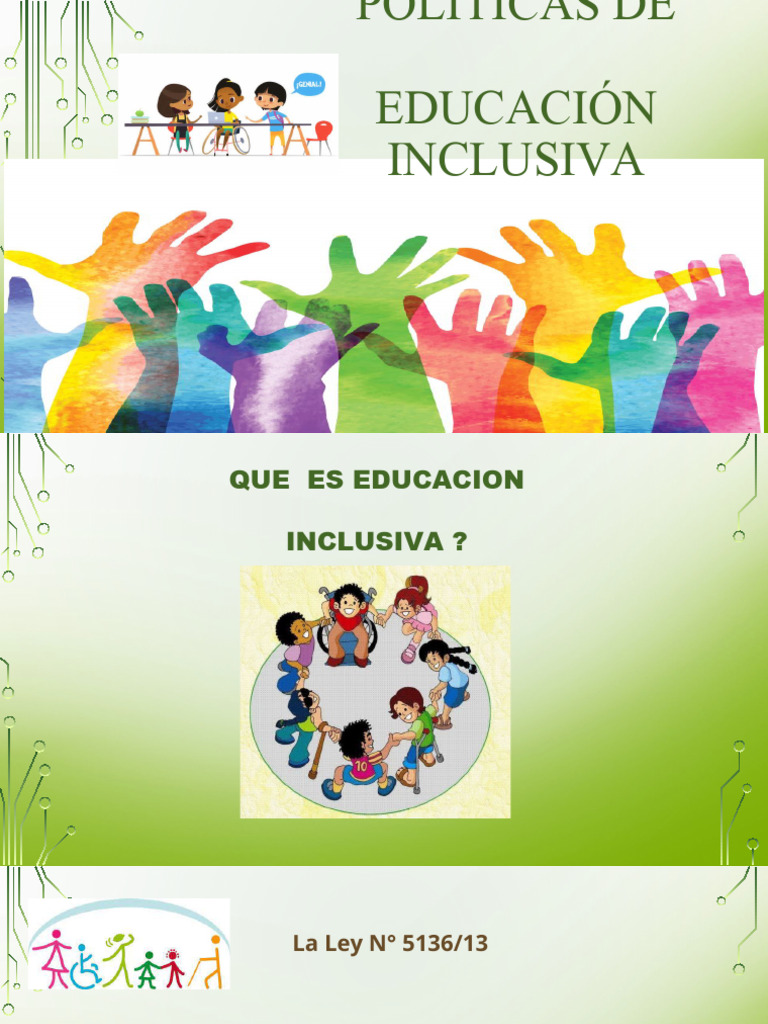POWERT POINT CLASE 5-POLITICAS DE EDU INCLUSIVA (1) | PDF | Inclusión ...