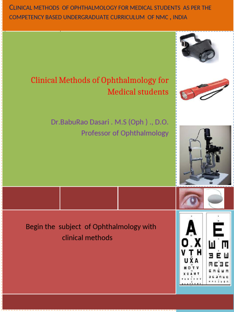 Clinical Ophthalmology Methods Guide | PDF | Human Eye | Color