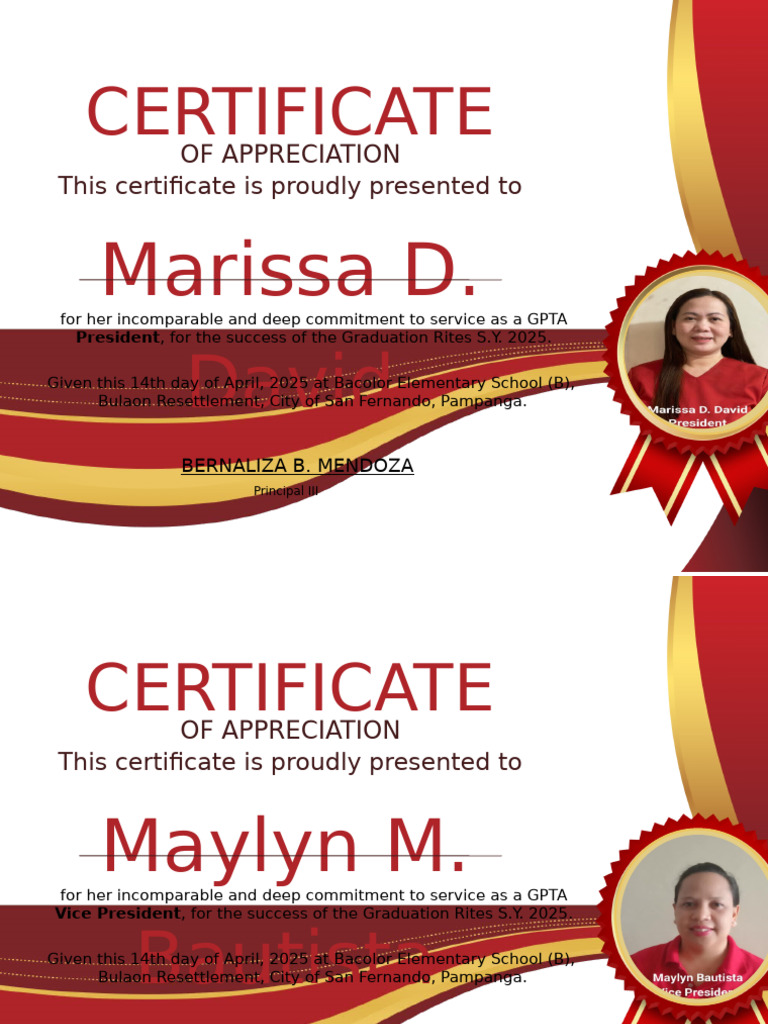 Red and White Classic Appreciation Certificate | PDF