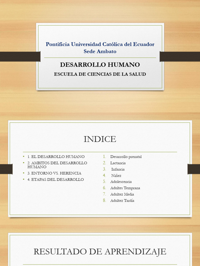 Etapas y Ámbitos del Desarrollo Humano | PDF | Adultos | Herencia