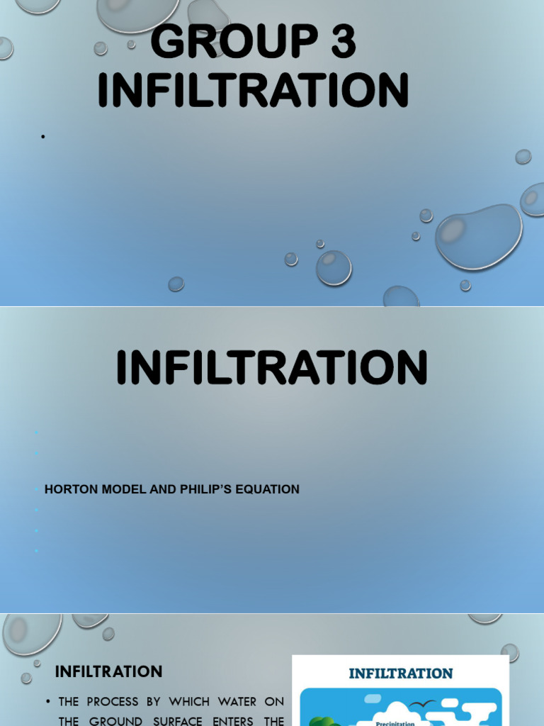 Understanding Infiltration Processes | PDF | Errors And Residuals | Soil