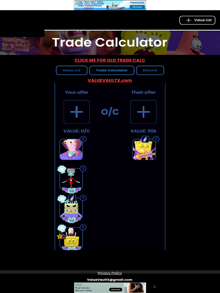 SBTD Trade Value Calculator | PDF