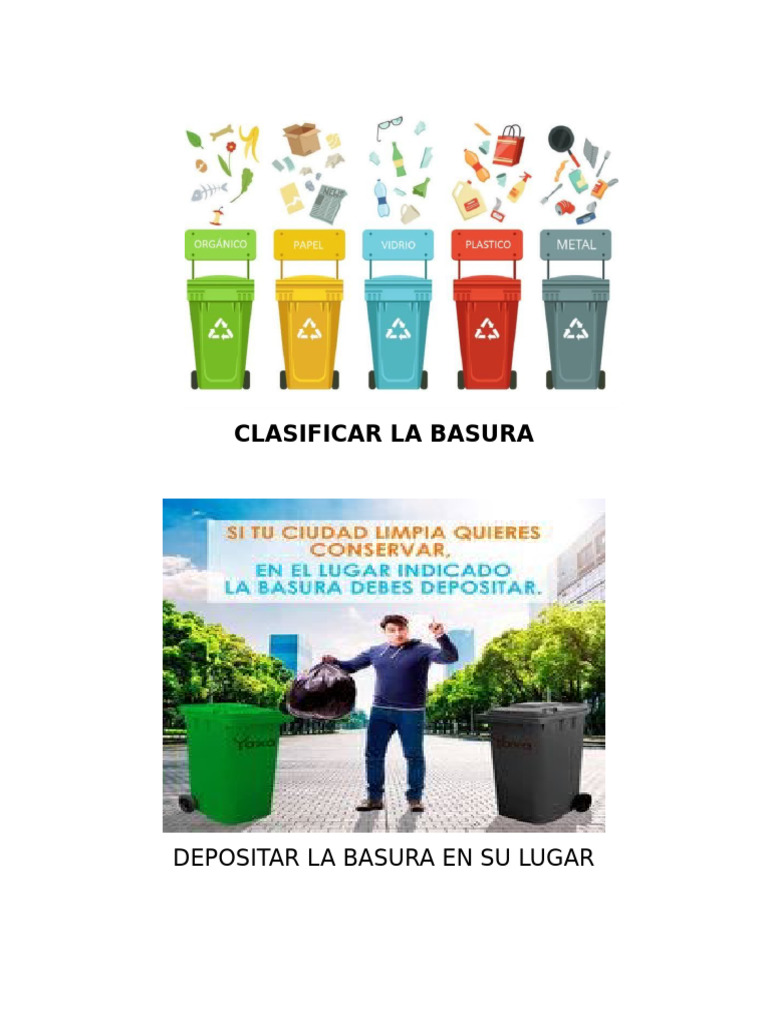 Clasificación y Manejo de Basura | PDF