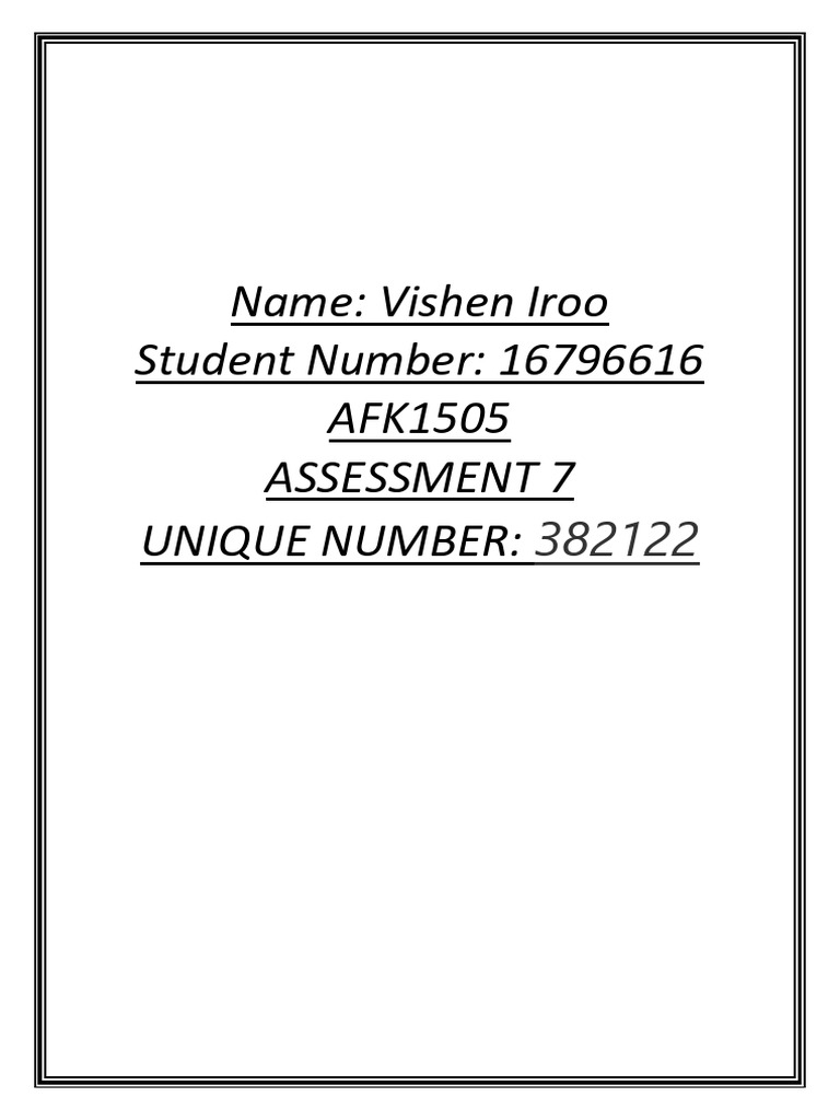 Afk1505 Ass 7 | PDF