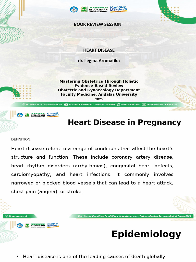 Heart Disease in Pregnancy Overview | PDF | Diabetes | Heart