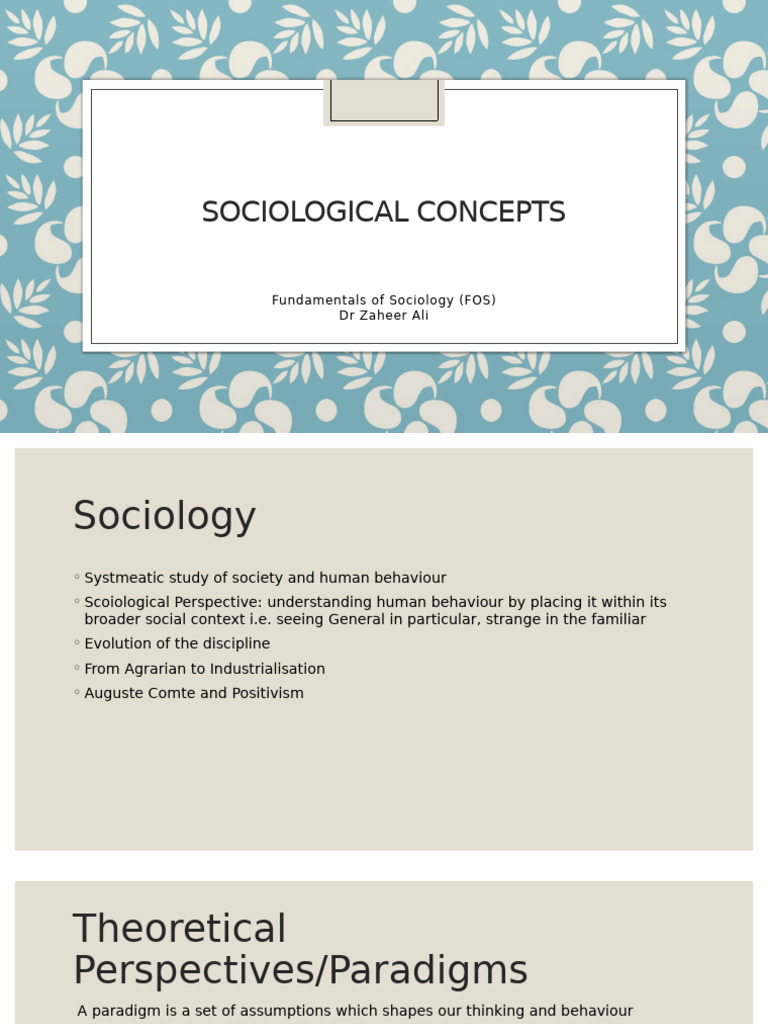 Key Sociological Concepts Explained | PDF | Sociology | Marriage
