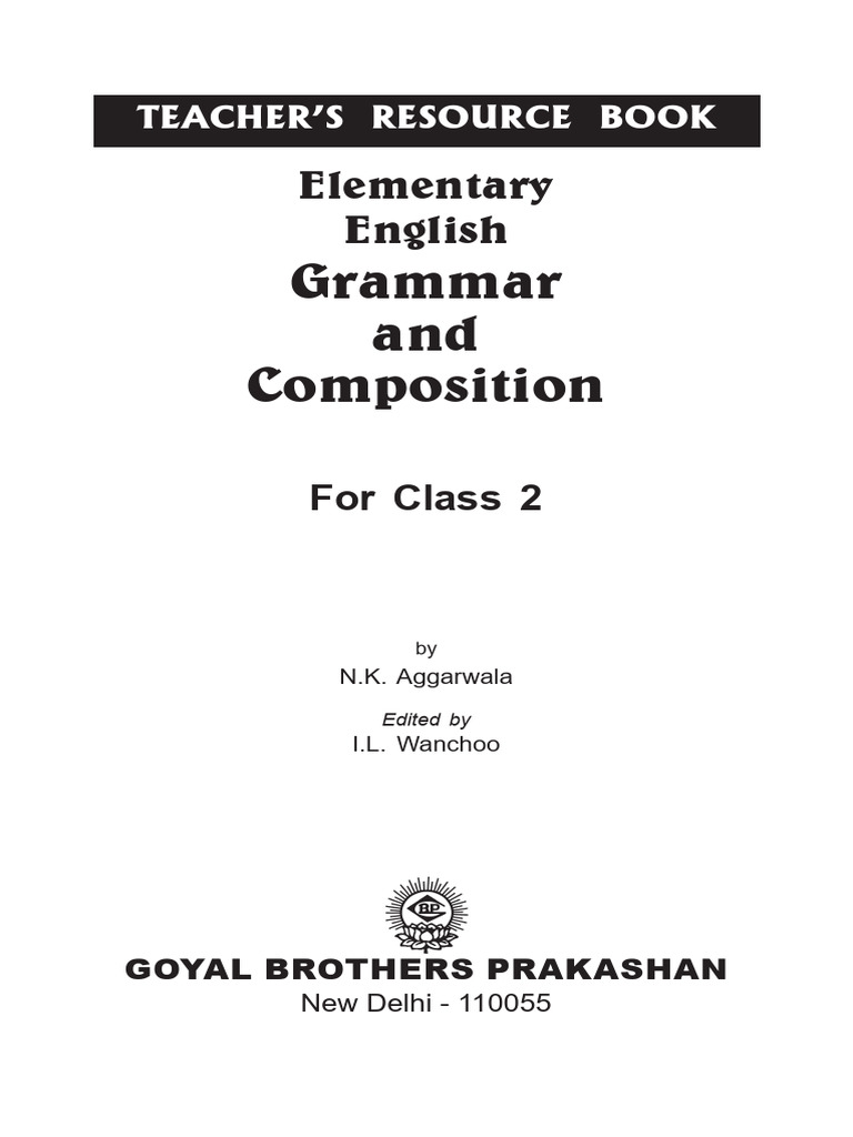 Class 2 English Grammar Resource Guide | PDF