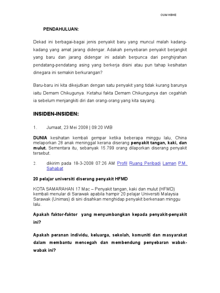 Penyakit Berjangkit Dan Keracunan Makanan  PDF