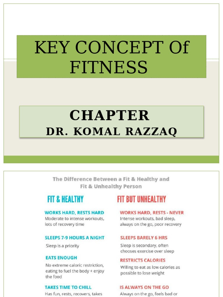 Key Concepts of Fitness and Wellness | PDF | Physical Fitness | Cholesterol