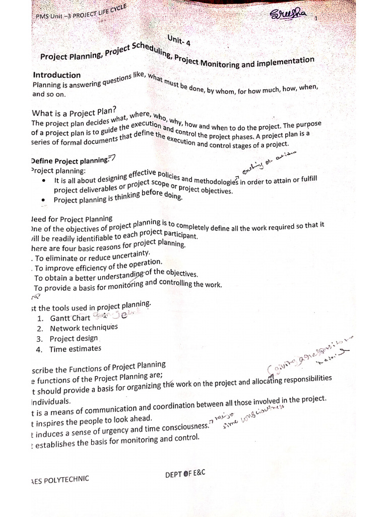 Unit-4 PMS Notes 02-21-2025 20.44 | PDF