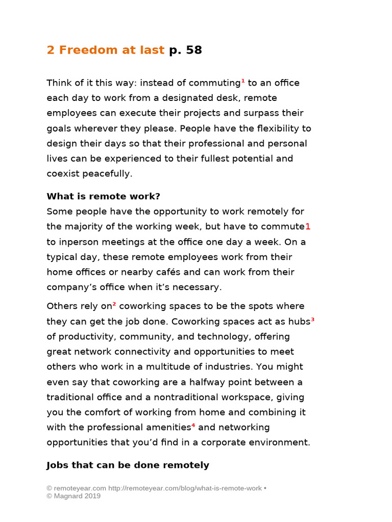 Understanding Remote Work Benefits | PDF