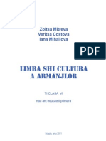 Limba Shi Cultura A Armânjlor - Ti Clasa VI (Jazik I Kultura Na Vlasite - 6 - VLS)