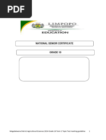 AGRS GRADE 10 TERM 2 2024 TOPIC TEST MARKING GUIDELINE.....