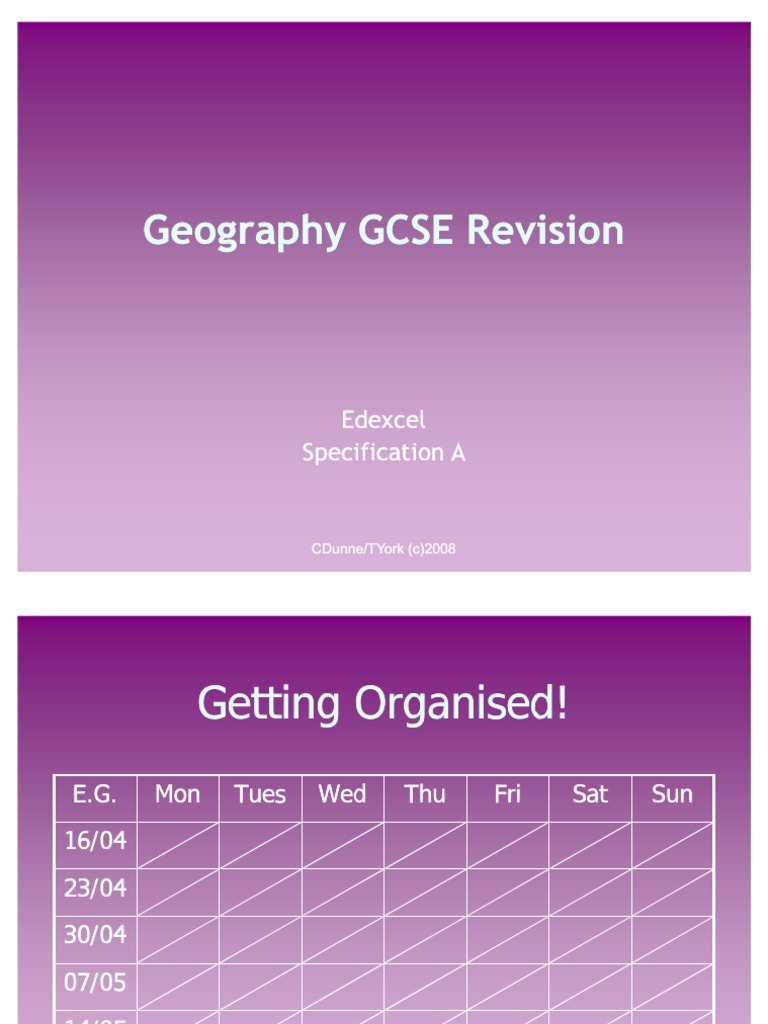 3. Geography GCSE Edexcel Specification a Revision Economic[1