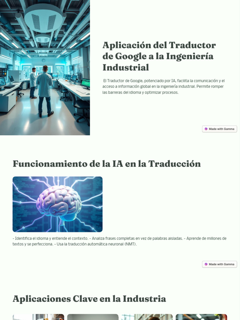 Traductor de Google en Ingeniería Industrial | PDF
