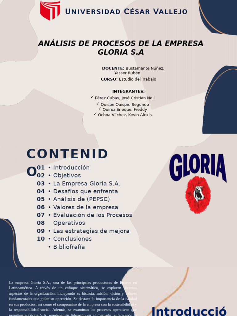 Empresa Gloria S.A. | PDF | Calidad (comercial) | Business