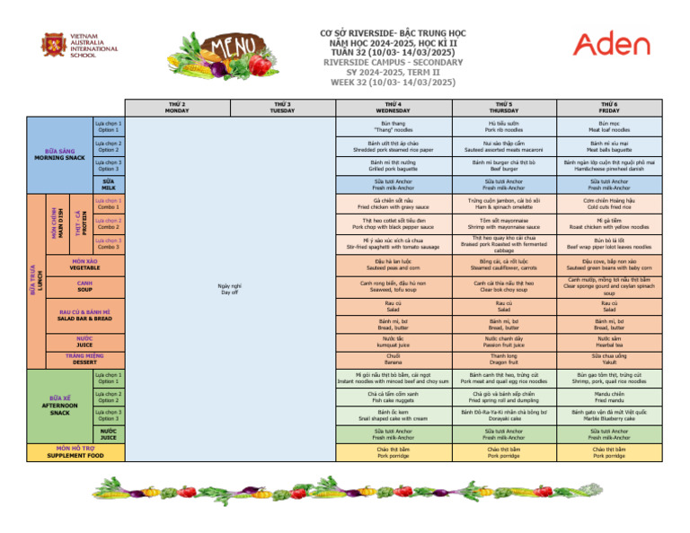 Vas Riverside Secondary Menu 10.03.2025 - 14.03.2025 | PDF
