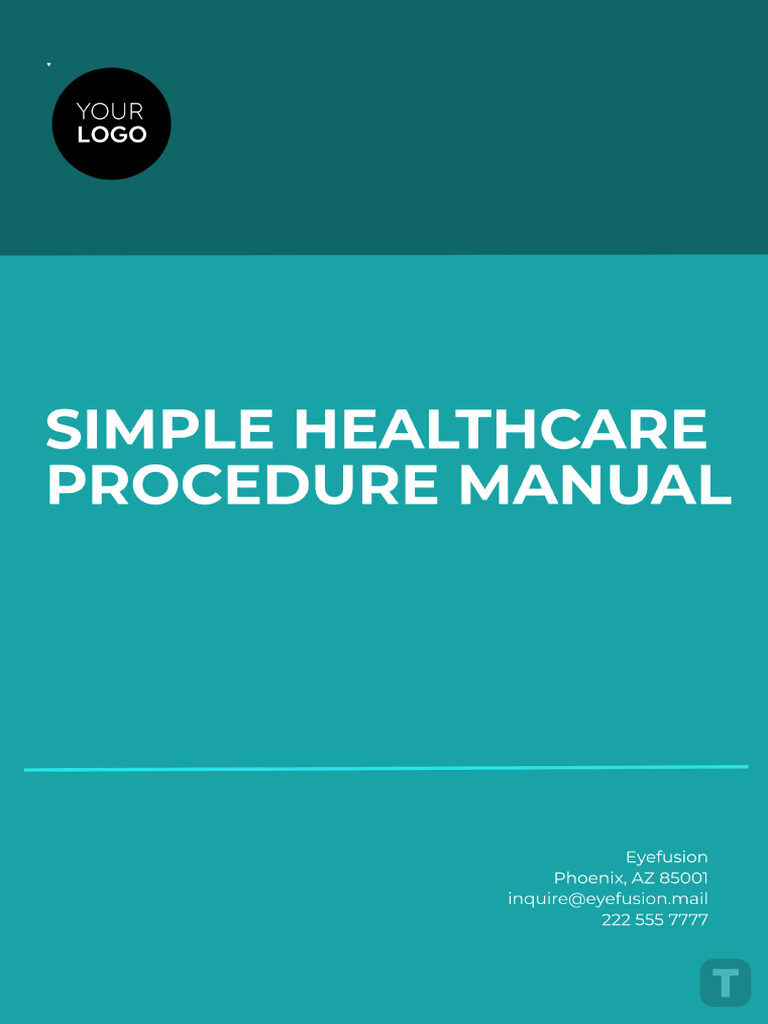 Simple Healthcare Procedure Manual Template | PDF
