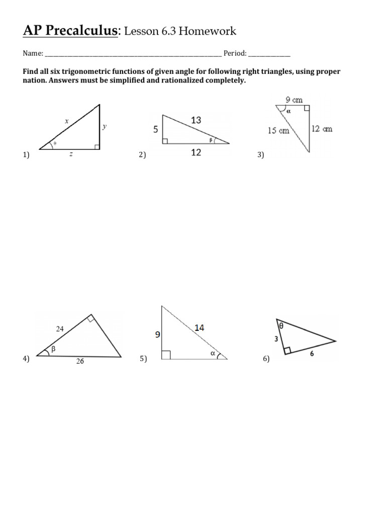 Lesson+6.3+Homework | PDF