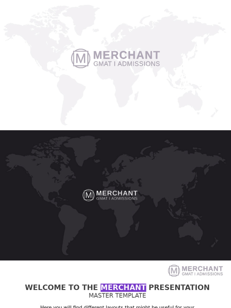 Merchant Presentation Template Guide | PDF | Graduate Management ...