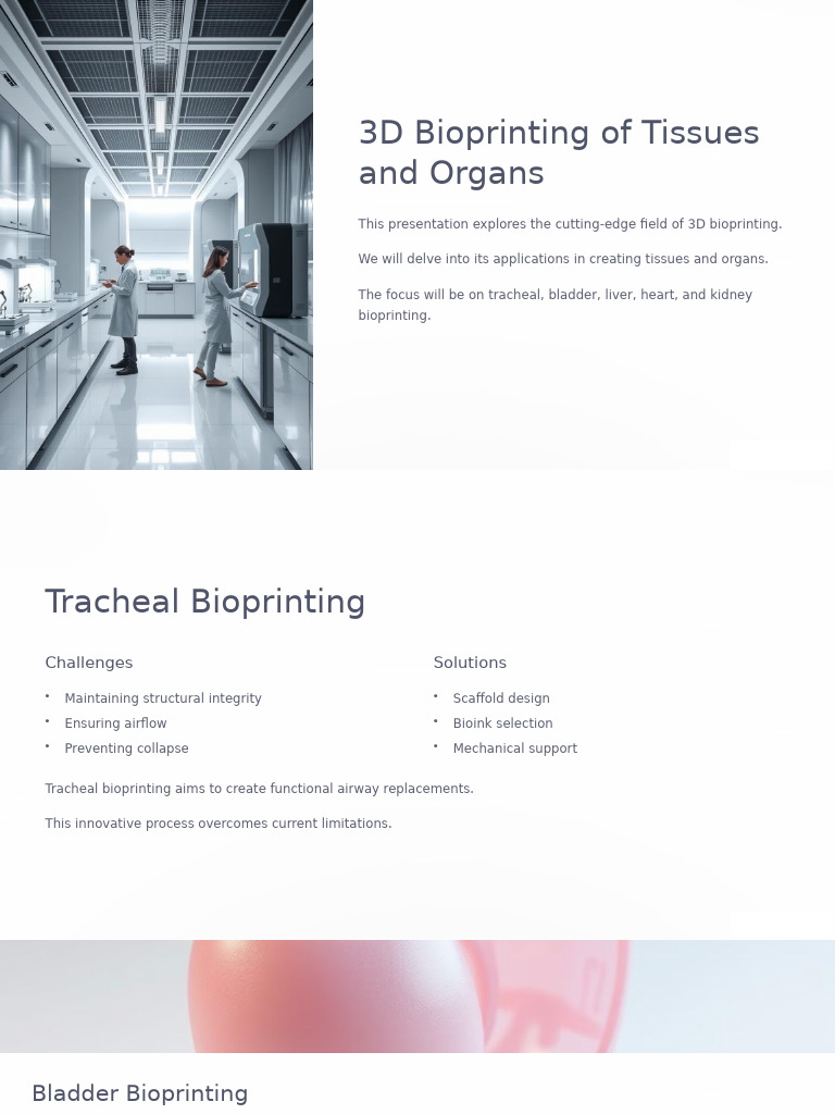 3D Bioprinting: Tissues & Organs Overview | PDF | Kidney | Angiogenesis