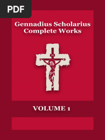 Gennadius Scholarius Complete Works Volume 1