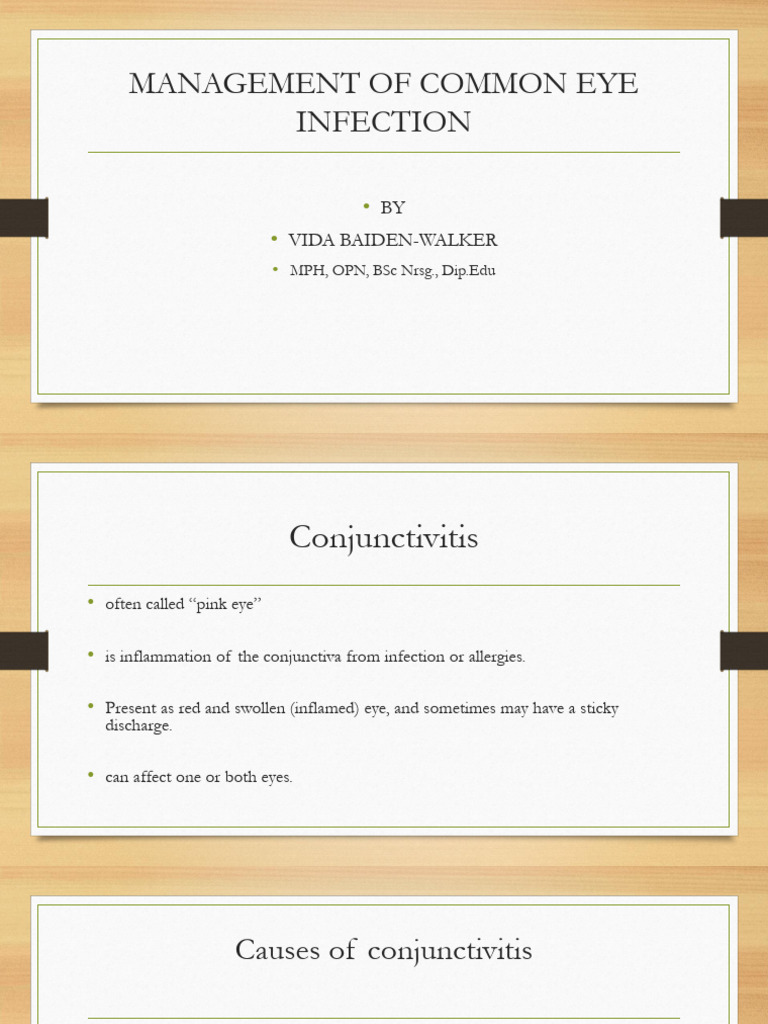 Managing Common Eye Infections | PDF | Clinical Medicine | Microbiology