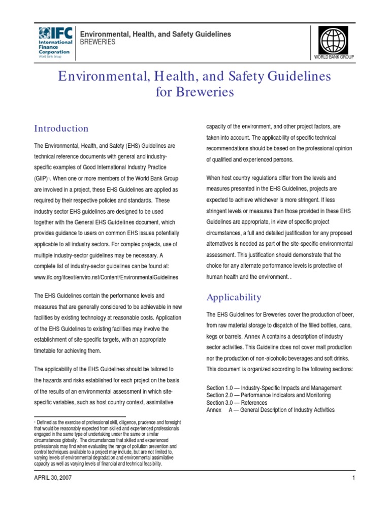 Safety Brewery Brewing Beer