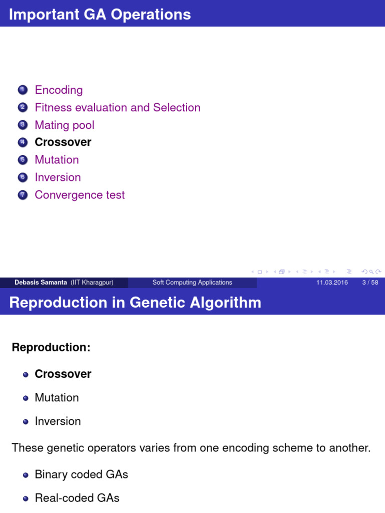 Genetic Algorithm Reproduction Techniques | PDF | Genetics ...
