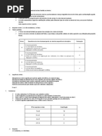 Soluções do primeiro teste