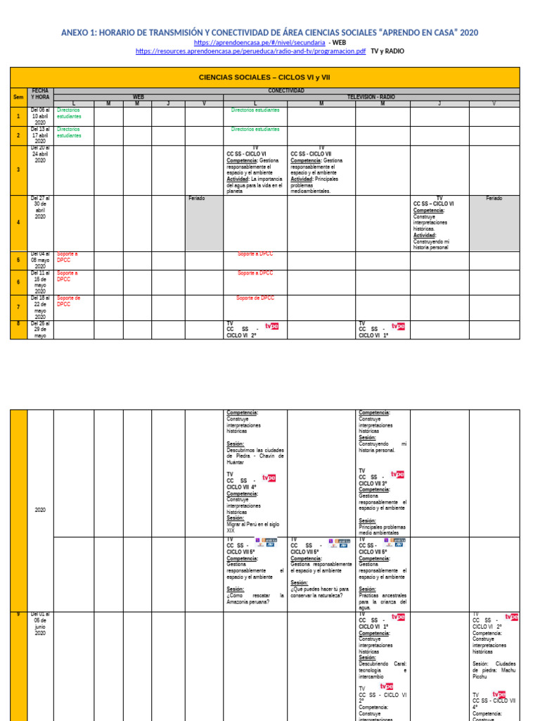 ANEXO 1 - MATRIZ GENERAL - APRENDO EN CASA - CCSS - Actualizado 9na ...
