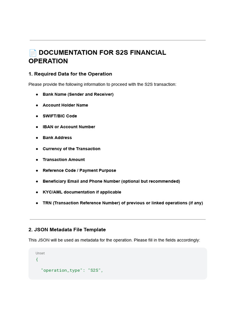S2S Financial Operation Guide | PDF | Secure Shell | Secure Communication