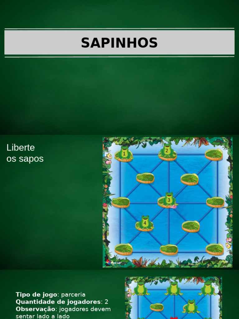 Jogo do Sapinho: Regras e Desafios | PDF