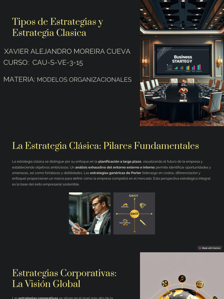 Fundamentos de Estrategia Empresarial | PDF | Gestión estratégica ...