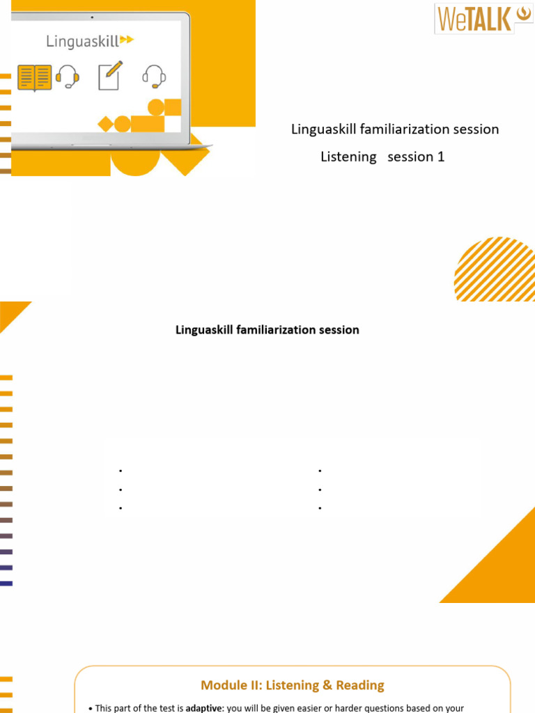 Linguaskill Listening Module Overview | PDF | Multiple Choice | Jupiter