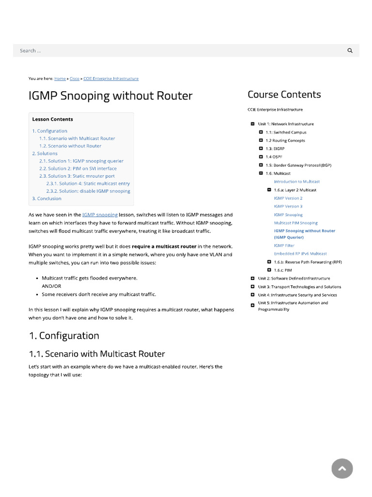 Configure IGMP Snooping Settings on a Switch through the CLI
