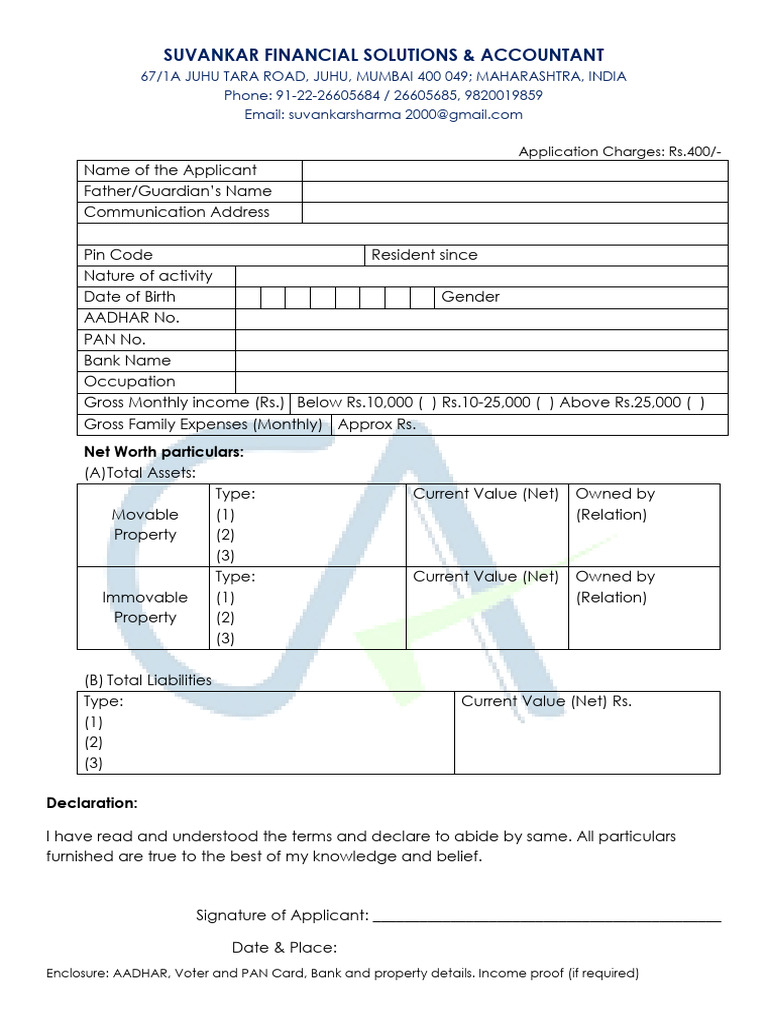 Shalamar CA Application Form | PDF