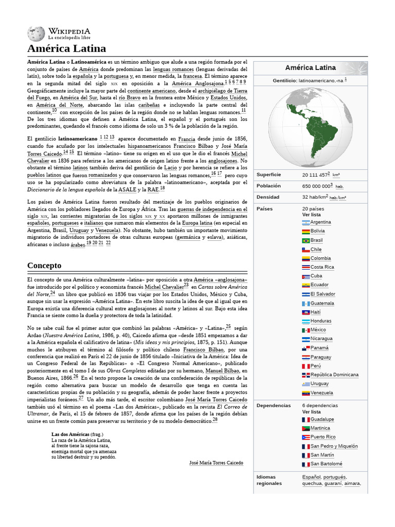 Historia y Definición de América Latina | PDF | America latina | Américas