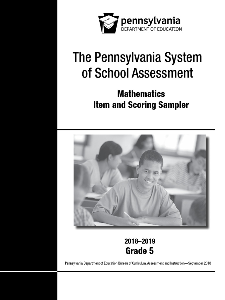 PSSA Grade 5 Math Item Sampler 2018 | PDF | Multiple Choice | Gallon