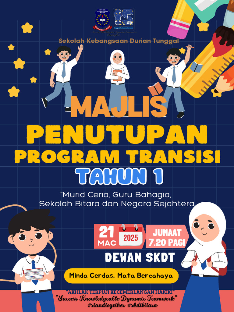 BP Majlis Penutupan Program Transisi Tahun 1 2025 | PDF