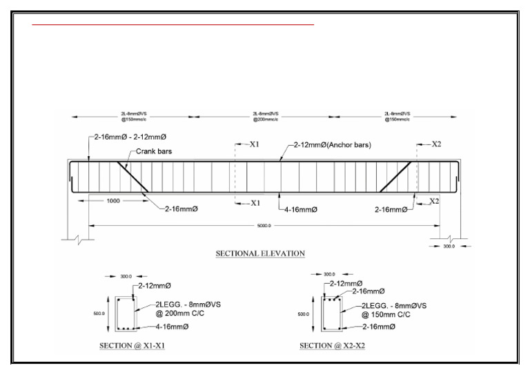 Detailing Simply Supported RC Beams | PDF