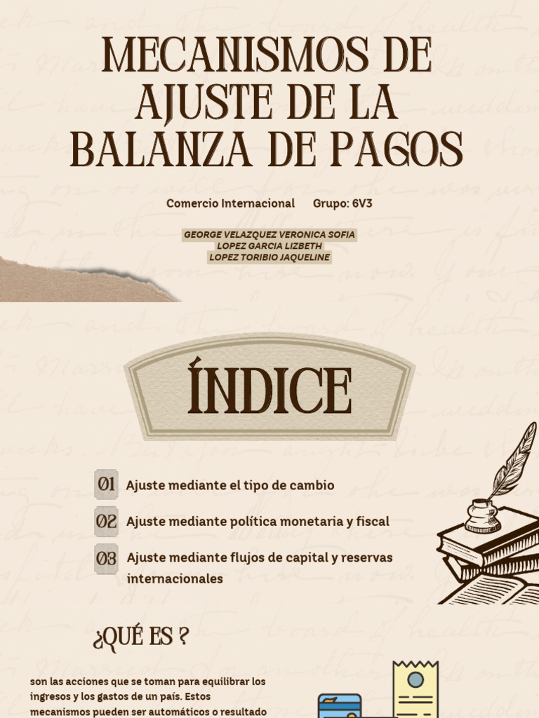Mecanismos de ajuste en balanza de pagos | PDF | Tipo de cambio | La ...
