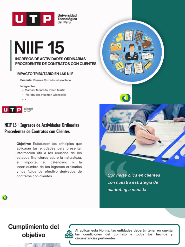 Impacto Tributario de NIIF 15 | PDF | normas internacionales de ...