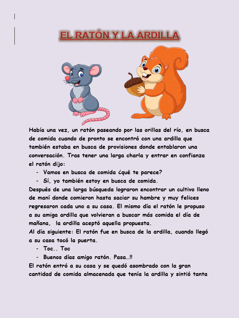 La traición del ratón envidioso | PDF