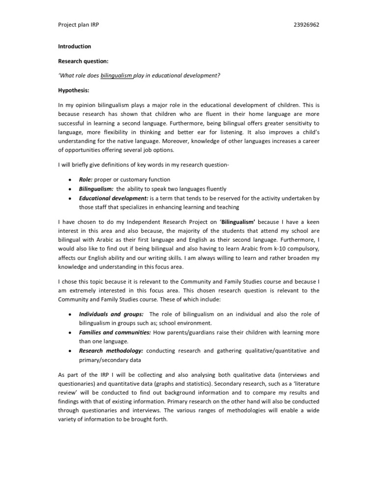 Irp Project Plan Example | How to Create a Project Plan in 5 Steps ...