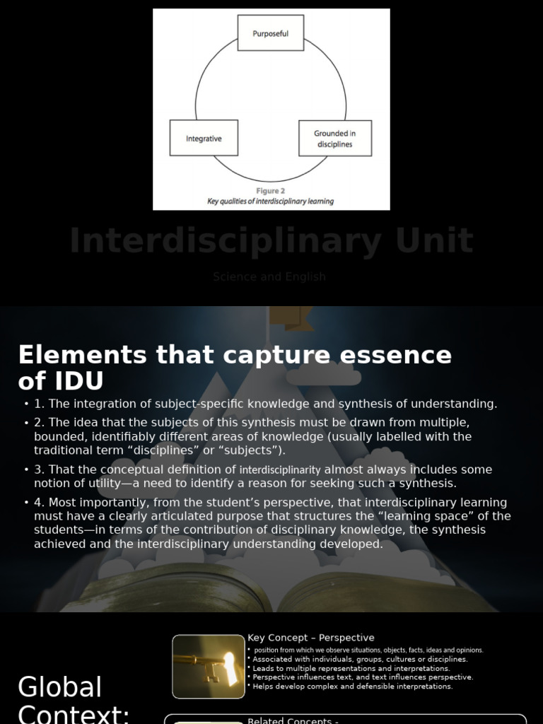 Interdisciplinary Learning in Science and English | PDF ...