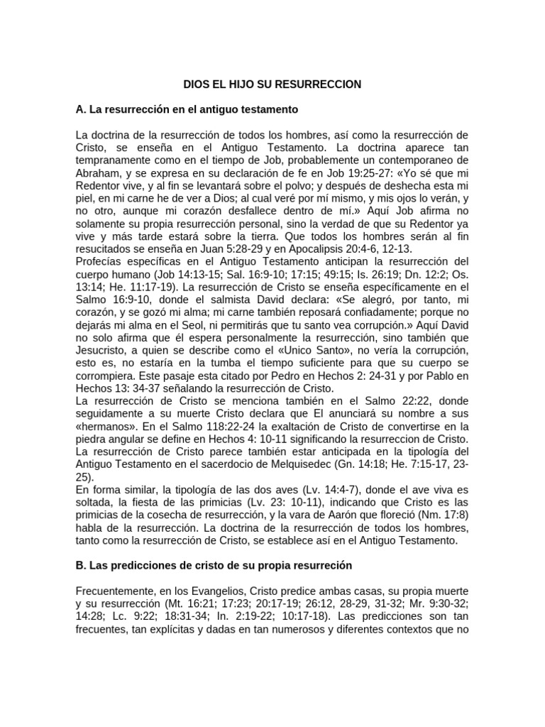 La Resurrección de Cristo en la Fe | PDF | La resurrección de Jesús | Jesús