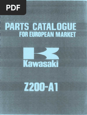 Kawasaki Z200A カタログ・マニュアル TM) Kawasaki z200 | PDF